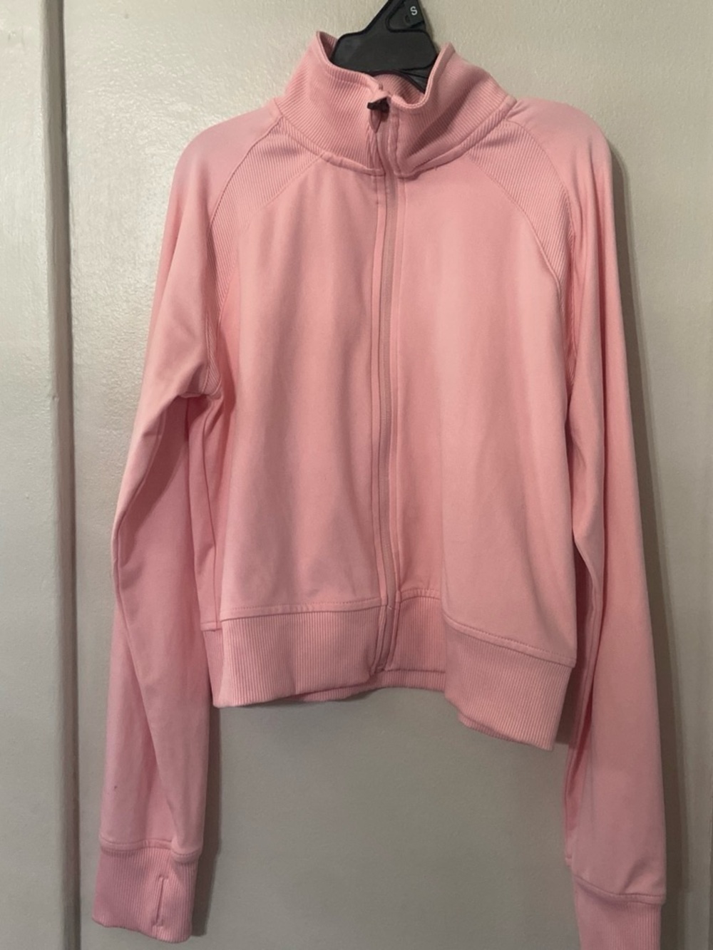 Xersion Light Pink Full-Zip Bomber Jacket